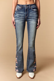 Women's Embroidered Bootcut Jeans