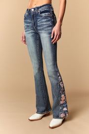Women's Embroidered Bootcut Jeans