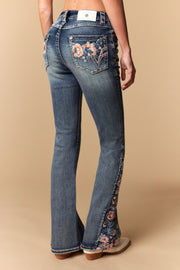 Women's Embroidered Bootcut Jeans