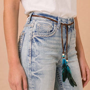 Girls' Western Embroidered Stretch Bootcut Jeans