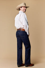 Men's Raw Denim Straight Jeans