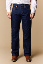 Men's Raw Denim Straight Jeans