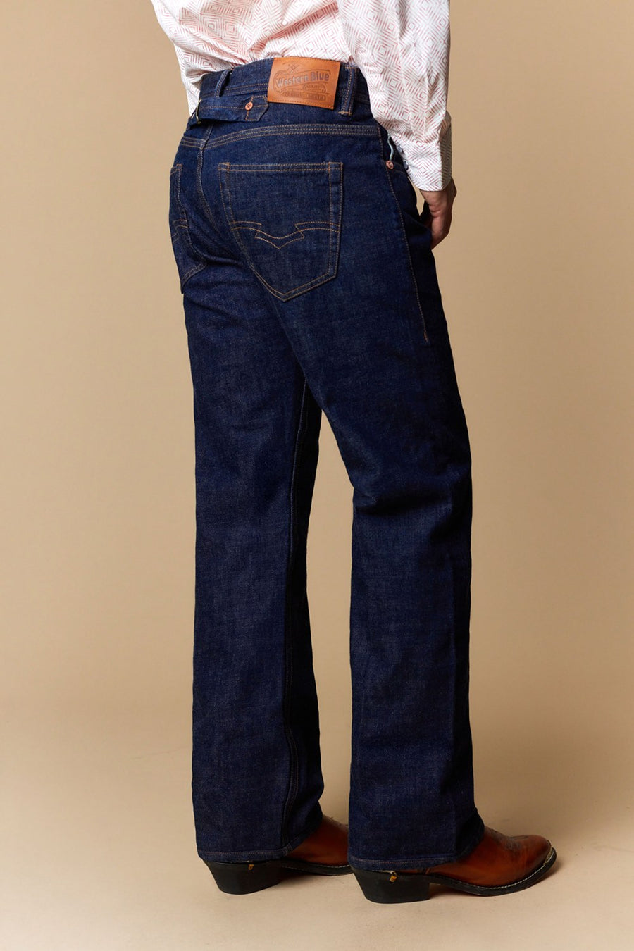 Men's Raw Denim Straight Jeans