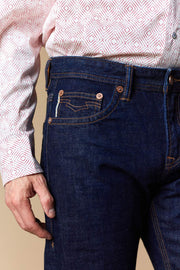 Men's Raw Denim Straight Jeans