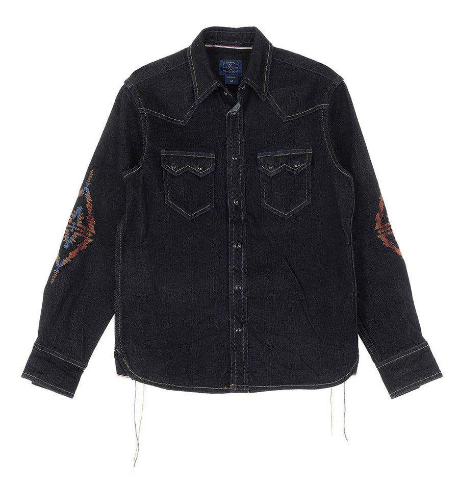 Boy's Premium Long Sleeve Denim Western Snap Shirt