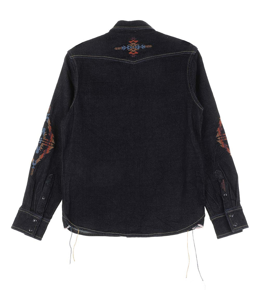 Boy's Premium Long Sleeve Denim Western Snap Shirt