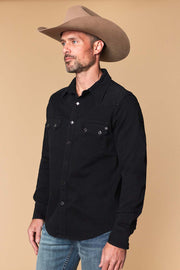 Men's Premium Long Sleeve Denim Western Snap Shirt