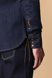 Men's Premium Long Sleeve Denim Western Snap Shirt