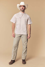 Men's Check Western Performance Short Sleeve Shirt