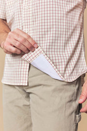 Men's Check Western Performance Short Sleeve Shirt