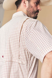 Men's Check Western Performance Short Sleeve Shirt