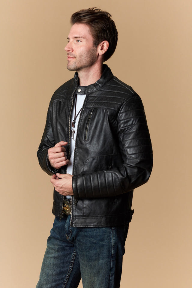 Men's Urban Style Faux Leather Jacket