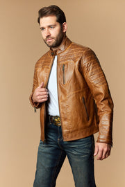 Men's Urban Style Faux Leather Jacket