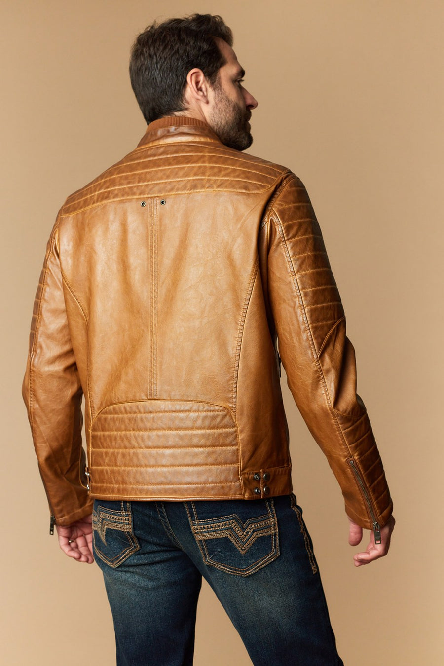 Men's Urban Style Faux Leather Jacket