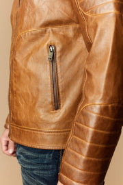 Men's Urban Style Faux Leather Jacket