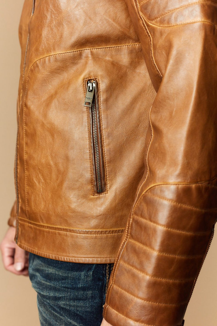 Men's Urban Style Faux Leather Jacket