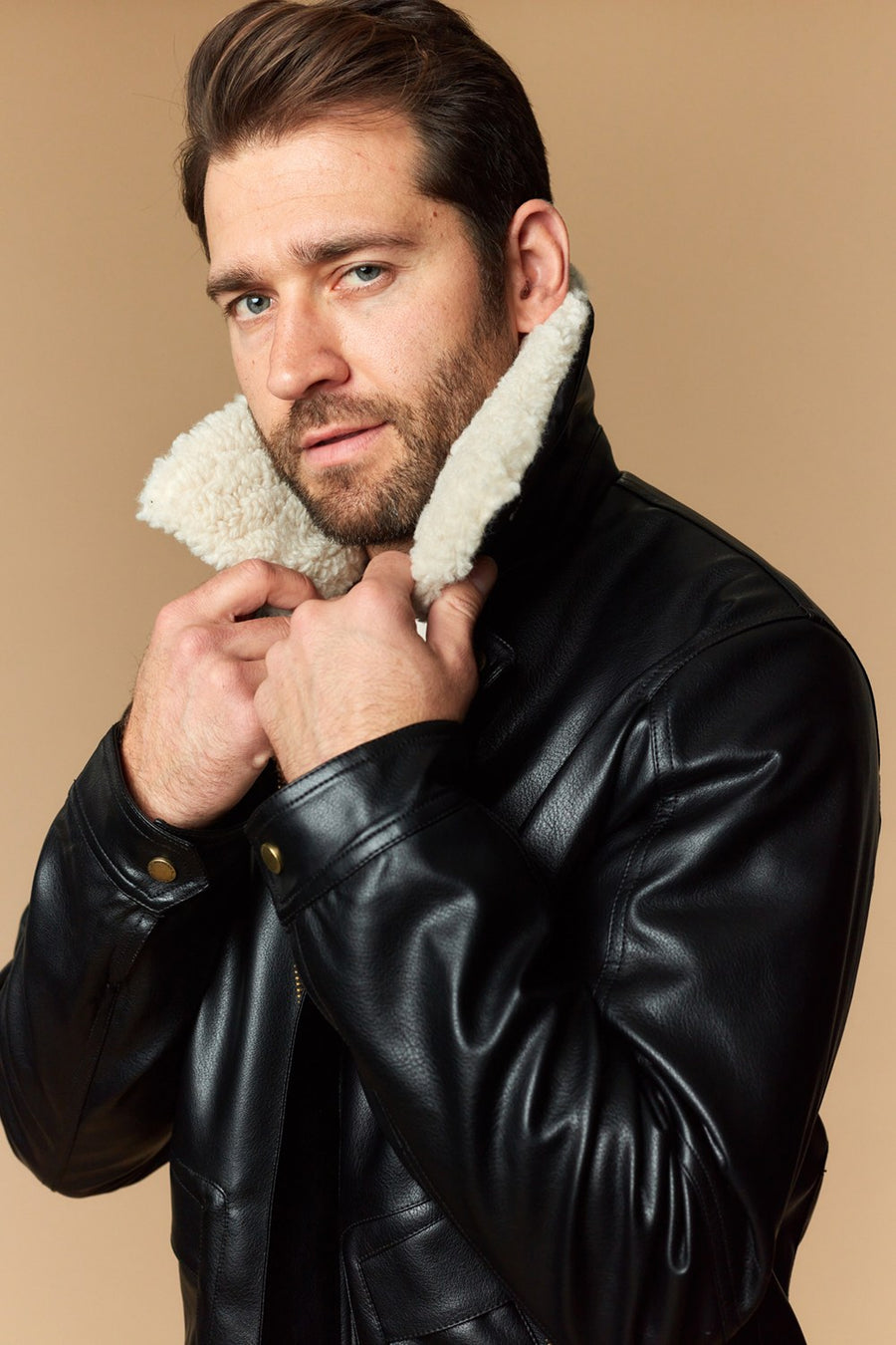 Men's Urban Style Faux Leather Jacket
