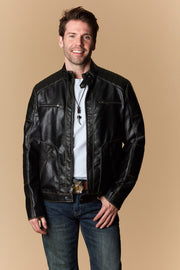 Men's Urban Style Faux Leather Jacket