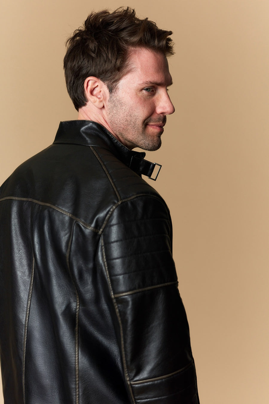Men's Urban Style Faux Leather Jacket