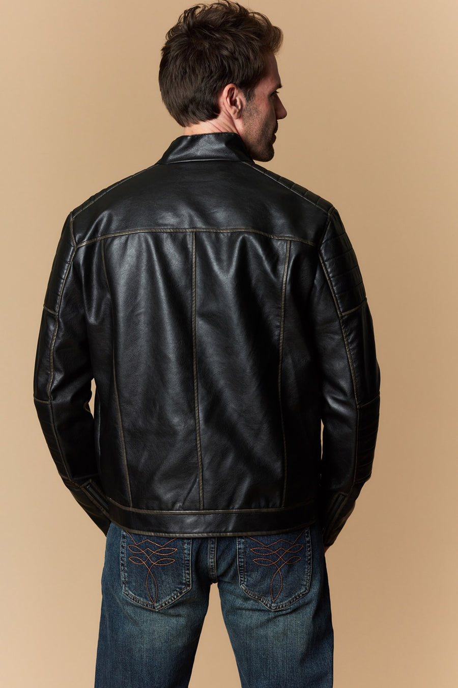 Men's Urban Style Faux Leather Jacket