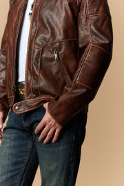 Men's Urban Style Faux Leather Jacket
