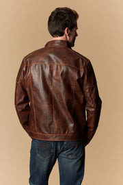 Men's Urban Style Faux Leather Jacket