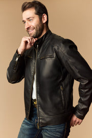 Men's Urban Style Faux Leather Jacket