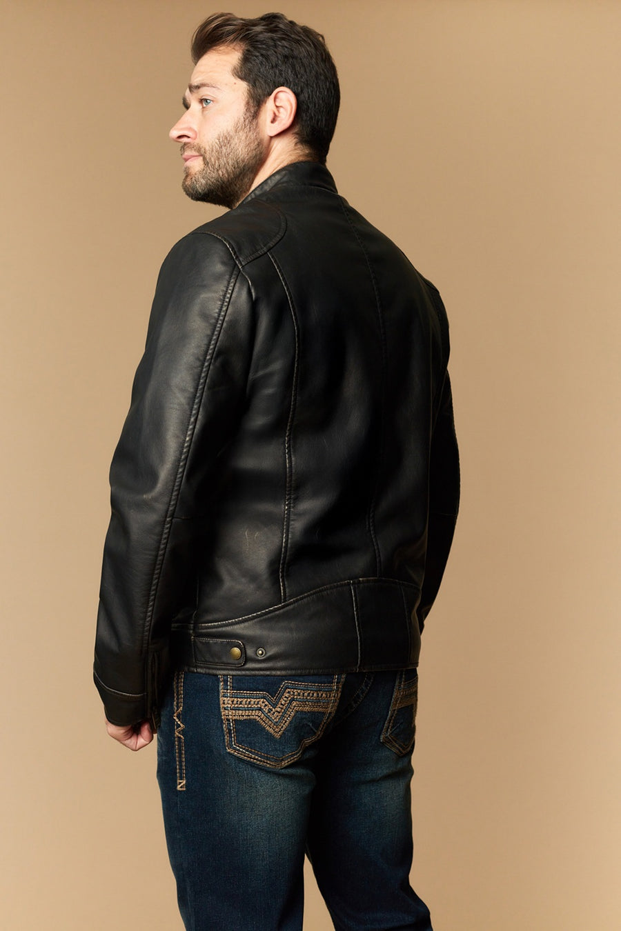 Men's Urban Style Faux Leather Jacket