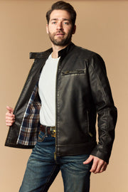 Men's Urban Style Faux Leather Jacket