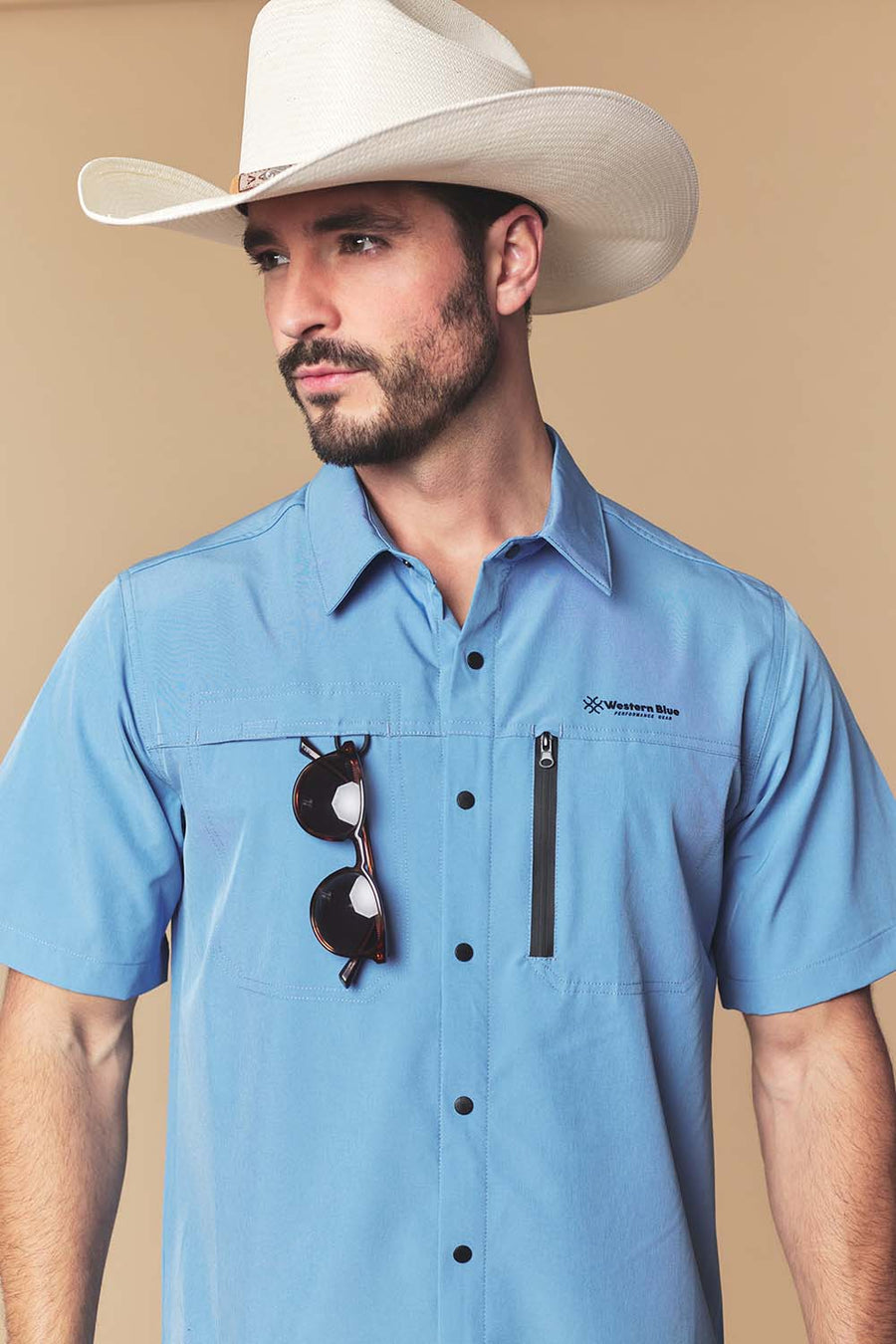 Men's Western Performance Short Sleeve Shirt