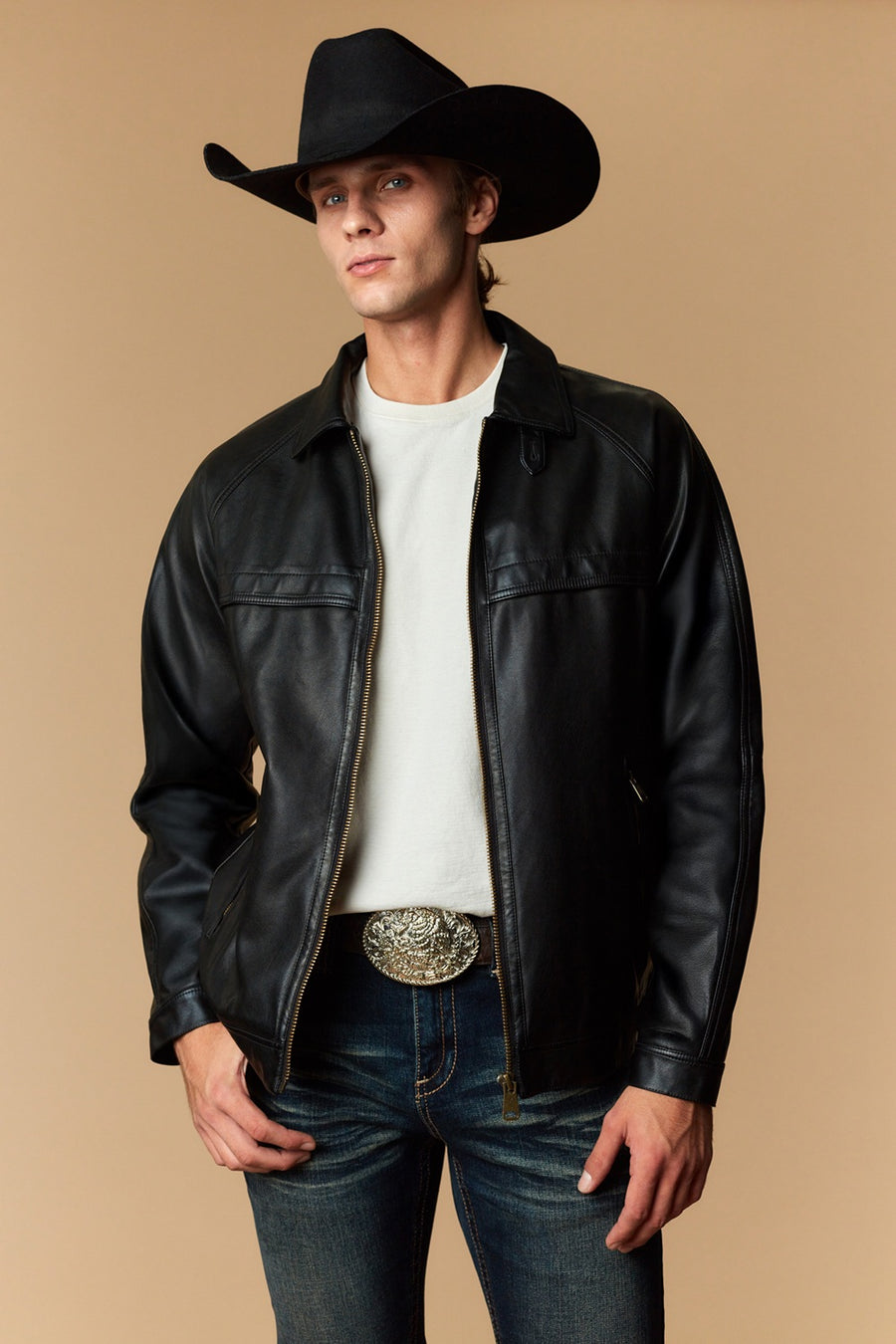 Men's Urban Style Faux Leather Jacket