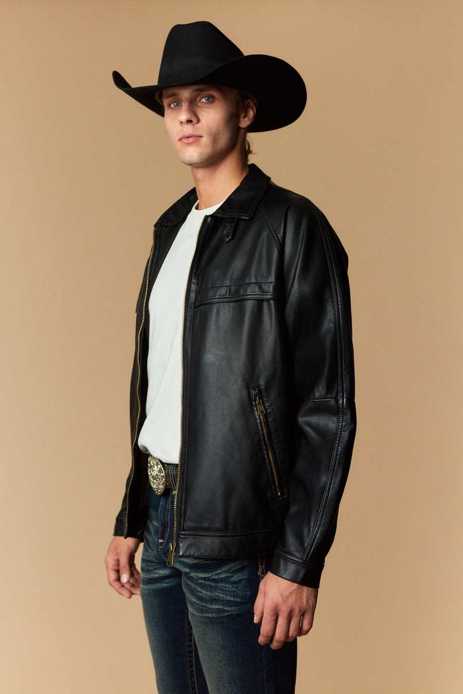 Men's Urban Style Faux Leather Jacket