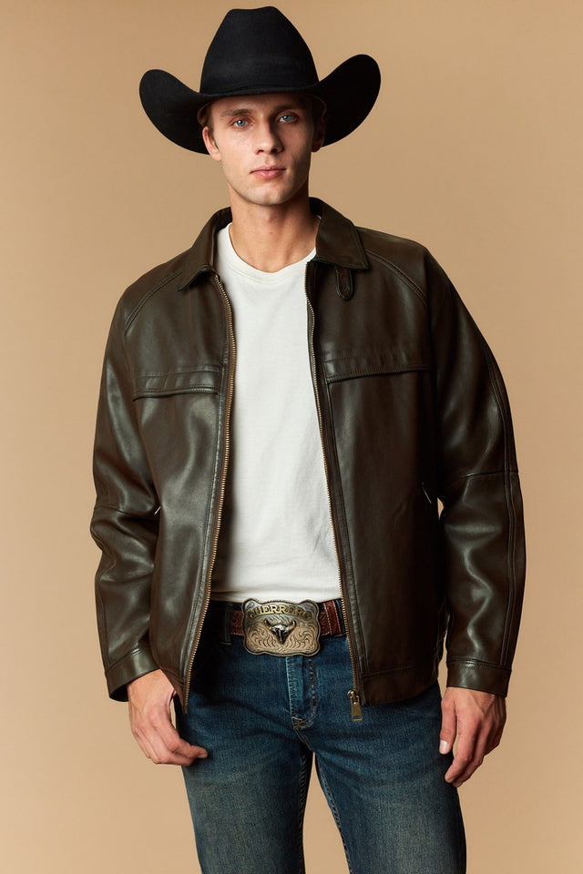 Men's Urban Style Faux Leather Jacket