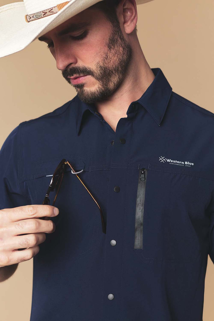 Men's Western Performance Short Sleeve Shirt