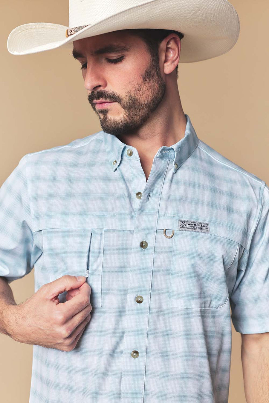 Men's Western Performance Short Sleeve Shirt
