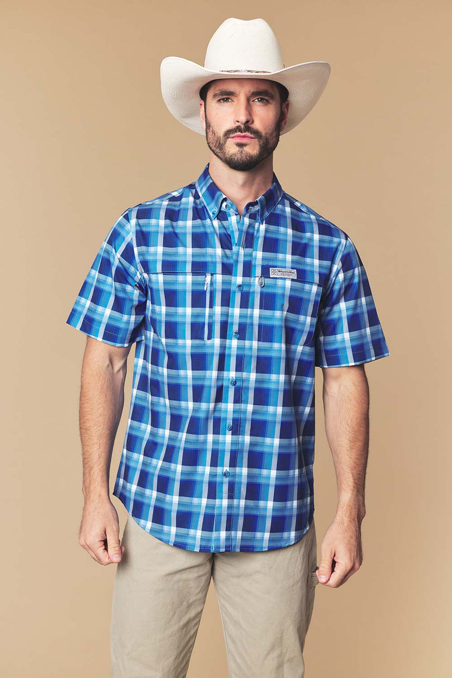 Men's Western Performance Short Sleeve Shirt