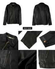 Men's Urban Style Faux Leather Jacket