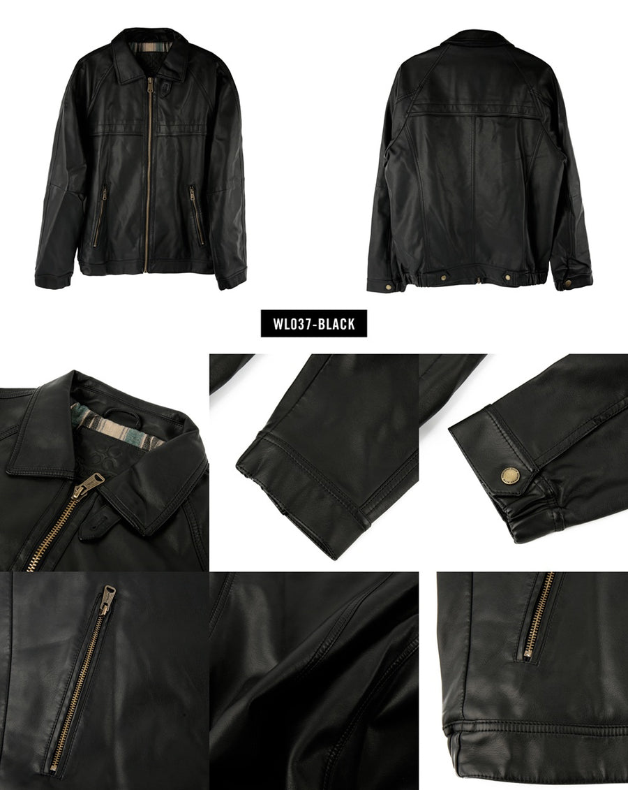 Men's Urban Style Faux Leather Jacket
