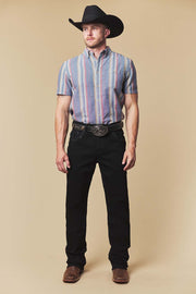 Men's Embroidered Straight Jeans