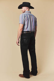 Men's Embroidered Straight Jeans