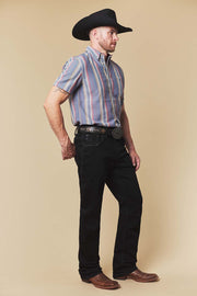 Men's Embroidered Straight Jeans