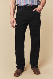 Men's Embroidered Straight Jeans