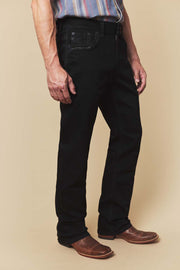 Men's Embroidered Straight Jeans